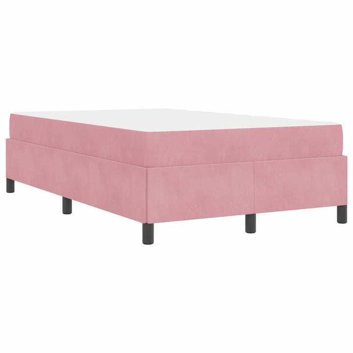 Sengestel med madras Lyserød 120 x 190 cm Stof