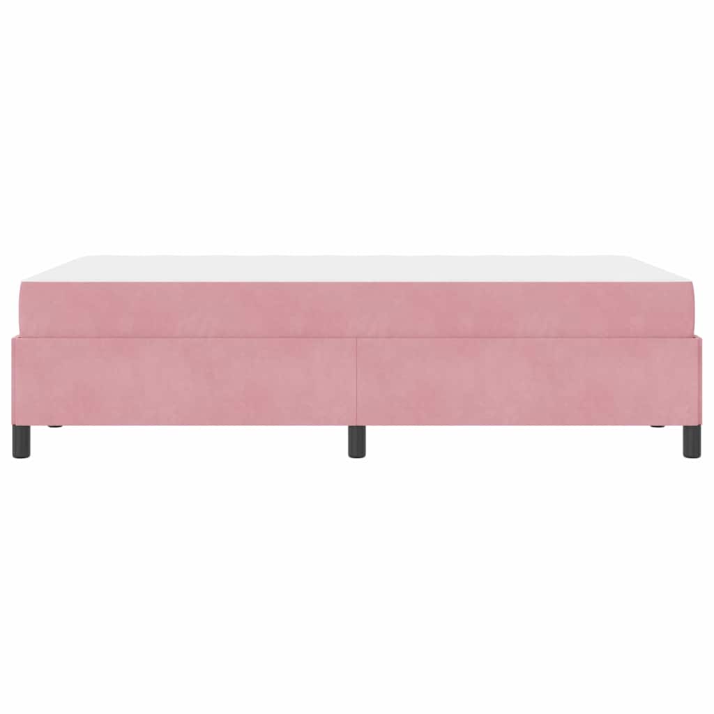 Sengestel med madras Lyserød 120 x 190 cm Stof