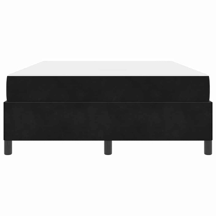 Sengestel med madras Sort 140 x 190 cm Stof