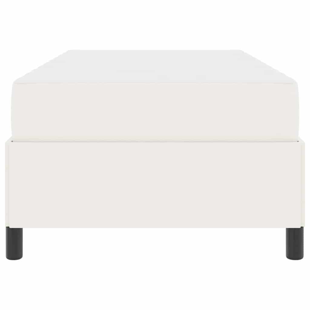 Sengestel med madras Creme 90 x 190 cm Stof