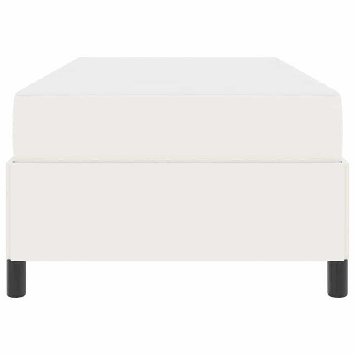 Sengestel med madras Creme 90 x 190 cm Stof