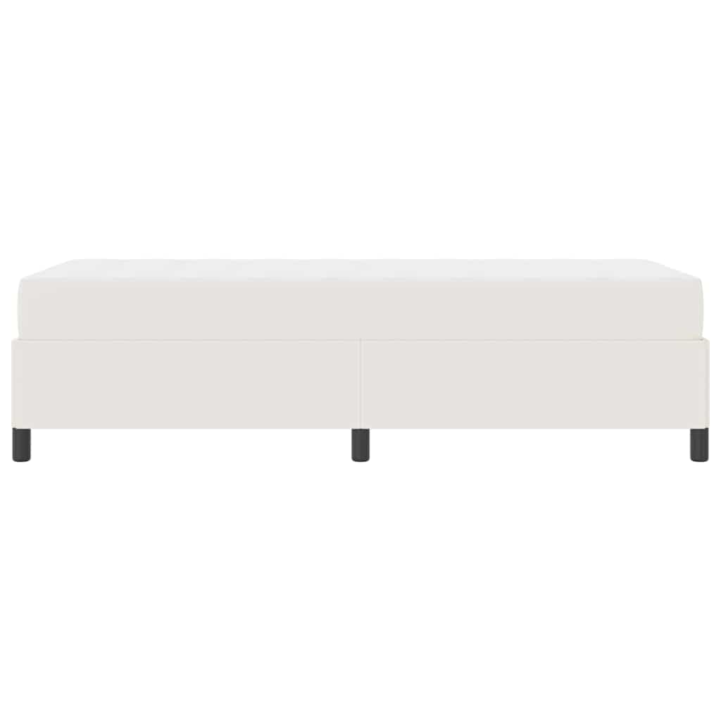 Sengestel med madras Creme 90 x 190 cm Stof