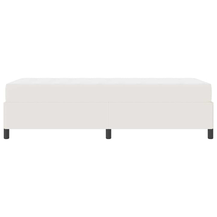 Sengestel med madras Creme 90 x 190 cm Stof