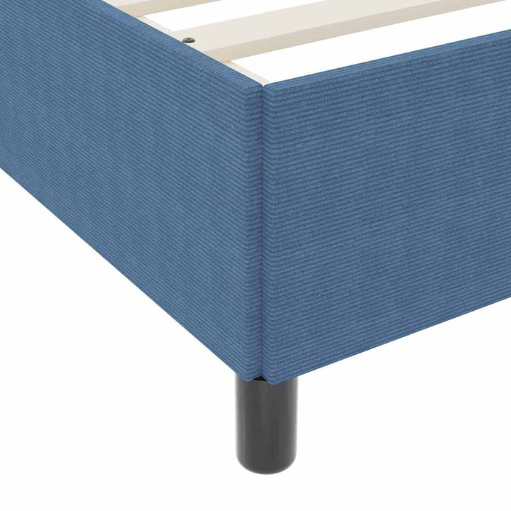 Sengestel med madras Blå 90 x 190 cm Stof