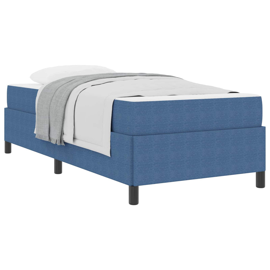 Sengestel med madras Blå 90 x 190 cm Stof
