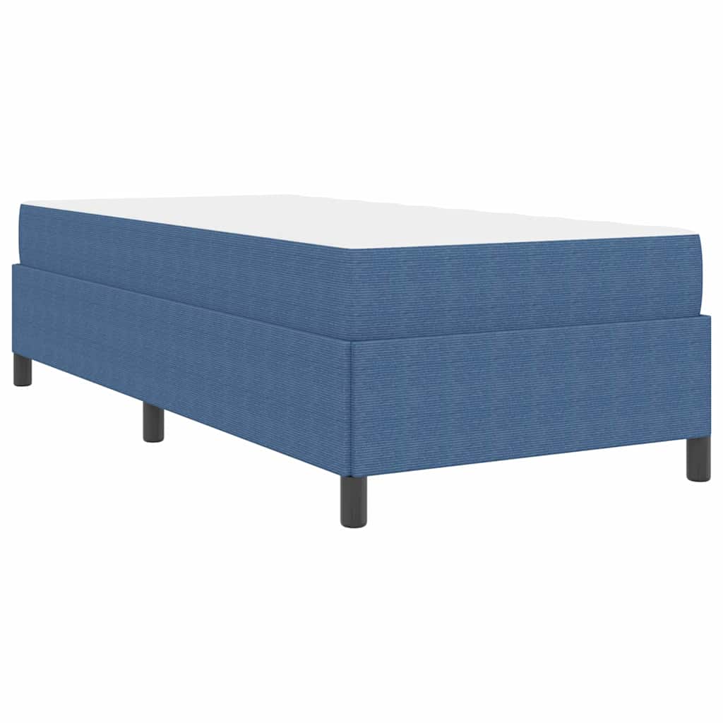 Sengestel med madras Blå 90 x 190 cm Stof
