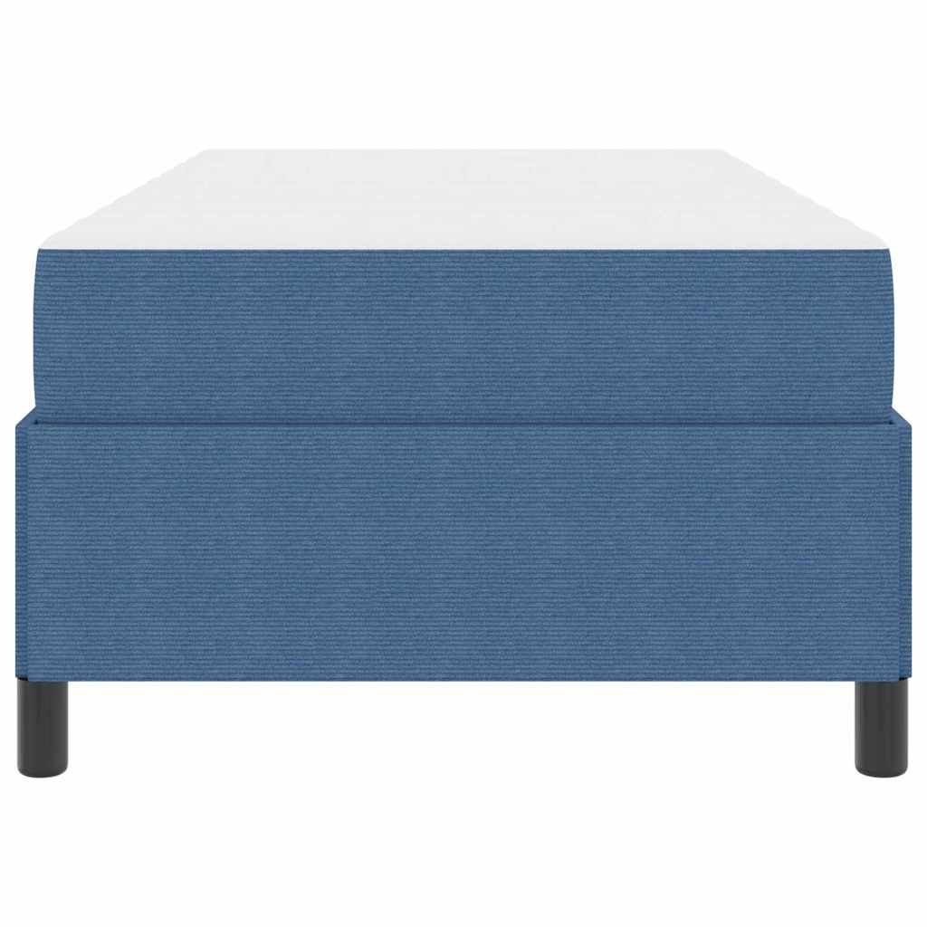 Sengestel med madras Blå 90 x 190 cm Stof