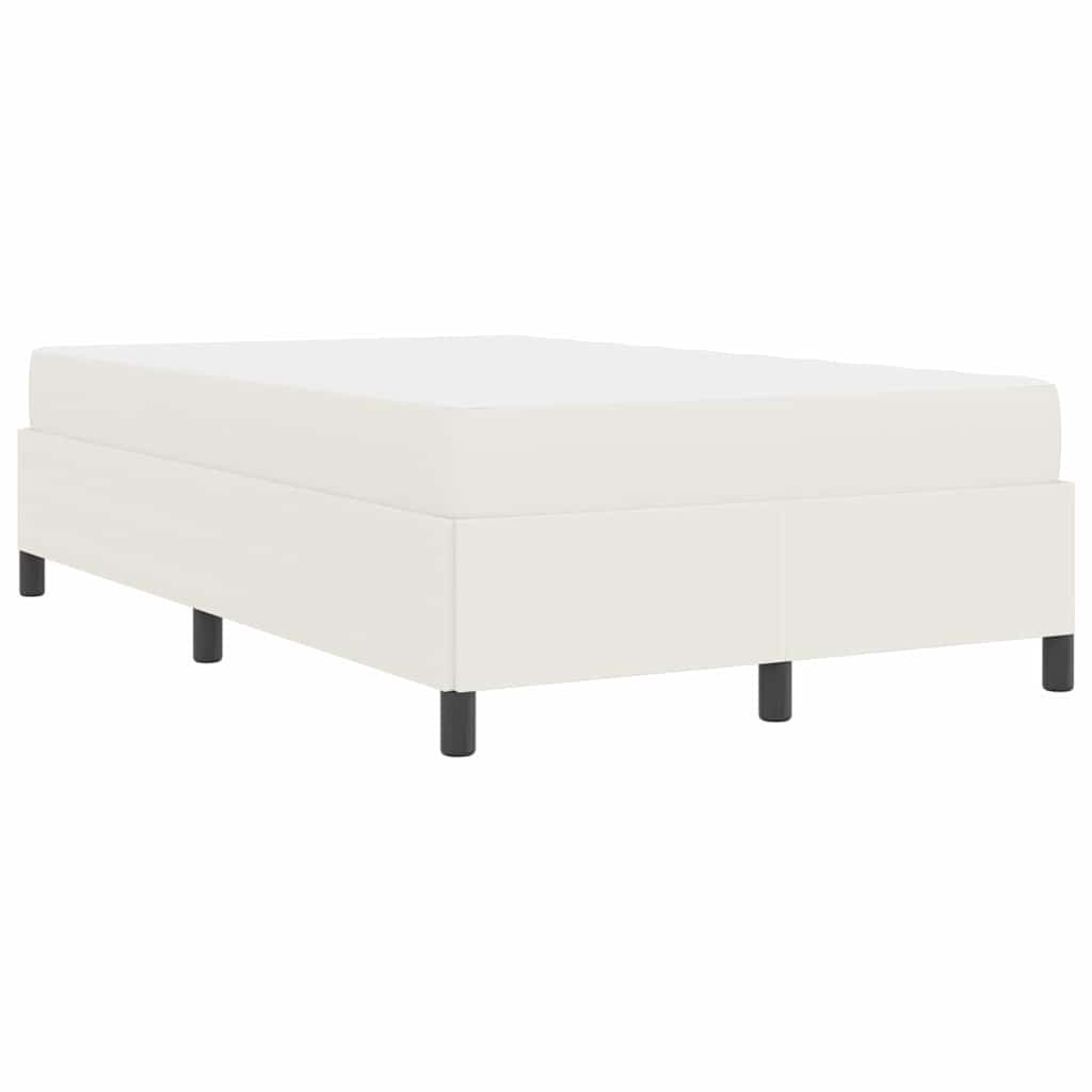 Sengestel med madras Creme 120 x 190 cm Stof
