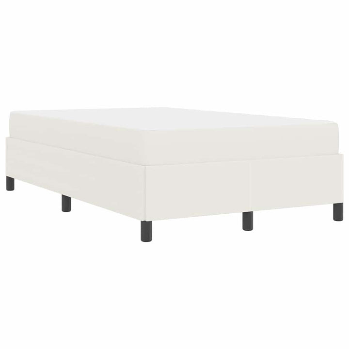 Sengestel med madras Creme 120 x 190 cm Stof