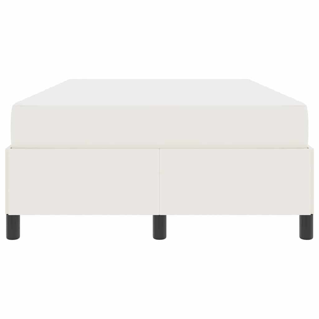 Sengestel med madras Creme 120 x 190 cm Stof
