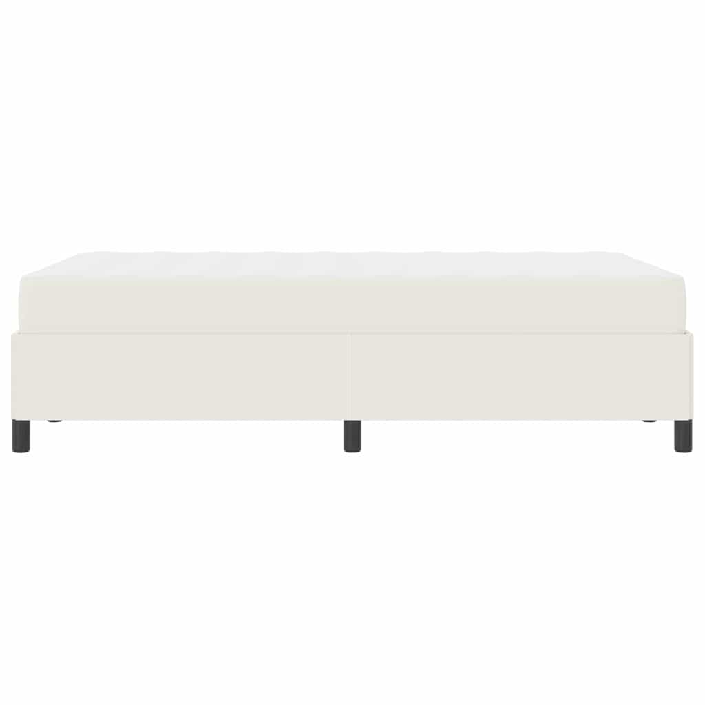 Sengestel med madras Creme 120 x 190 cm Stof