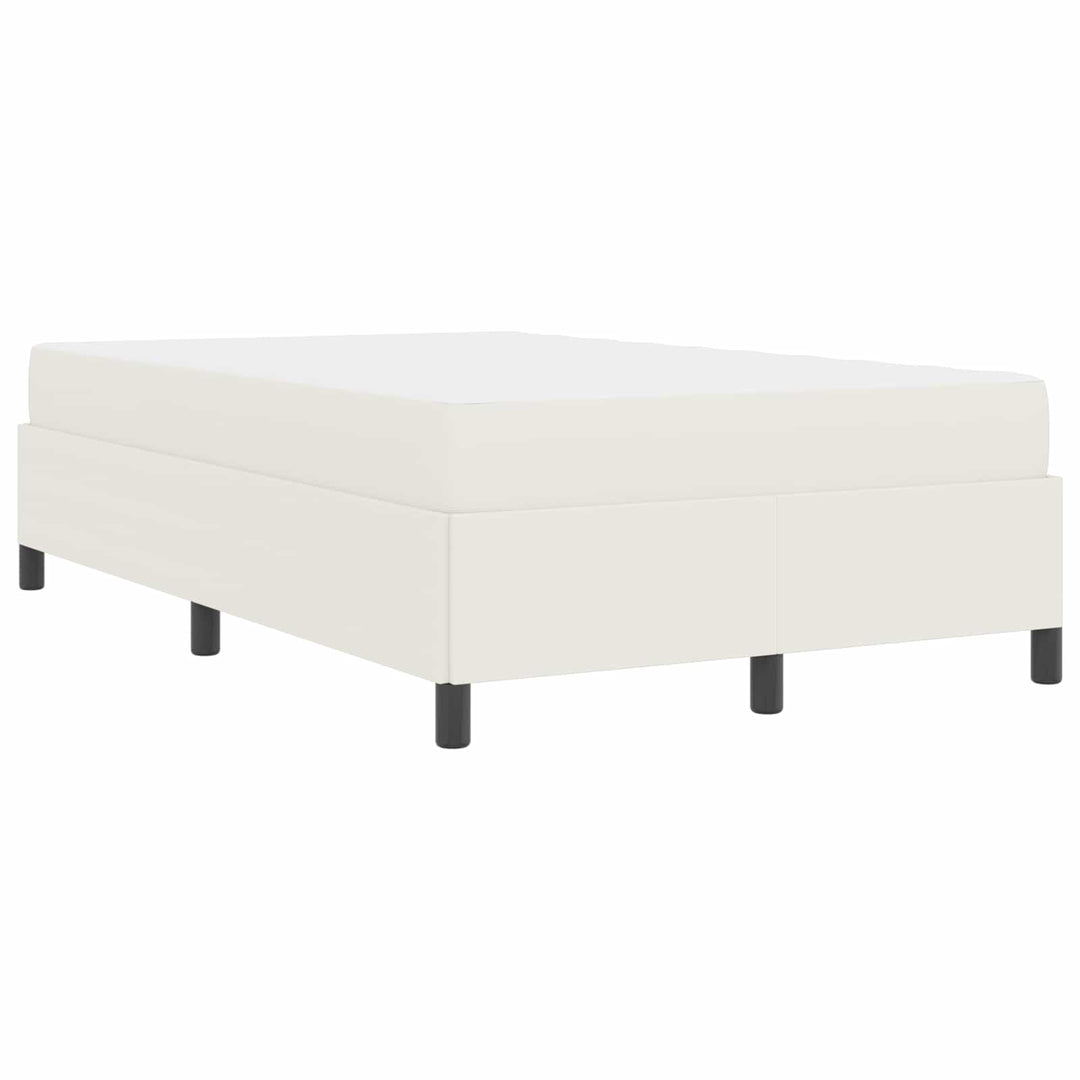Sengestel med madras Creme 120 x 200 cm Stof
