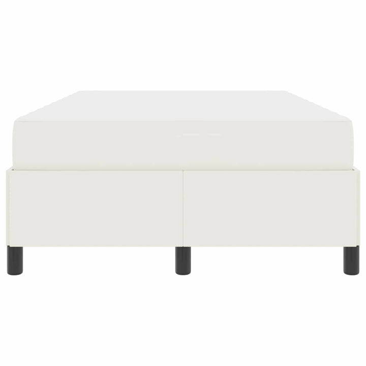 Sengestel med madras Creme 120 x 200 cm Stof