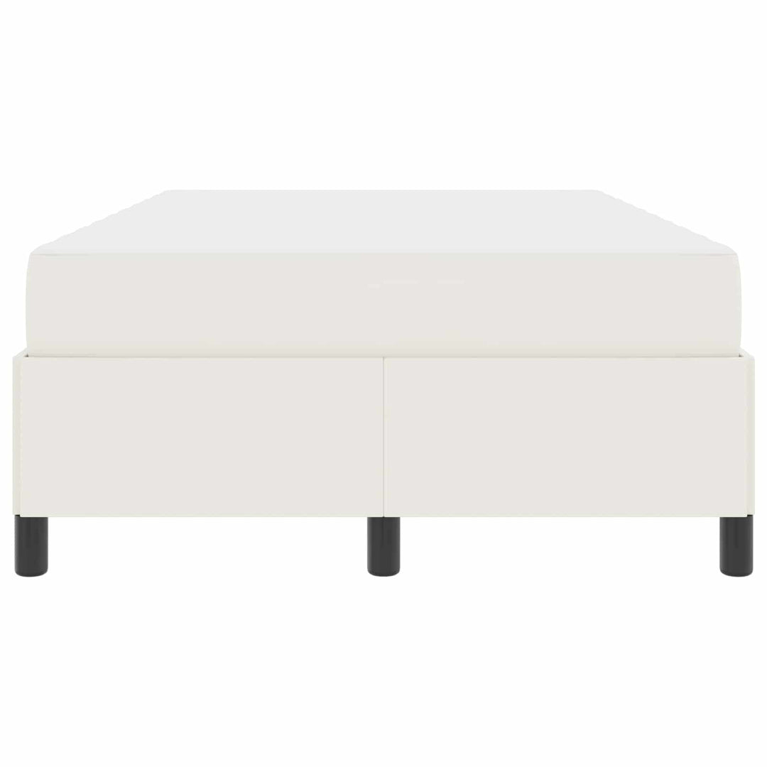 Sengestel med madras Creme 120 x 200 cm Stof