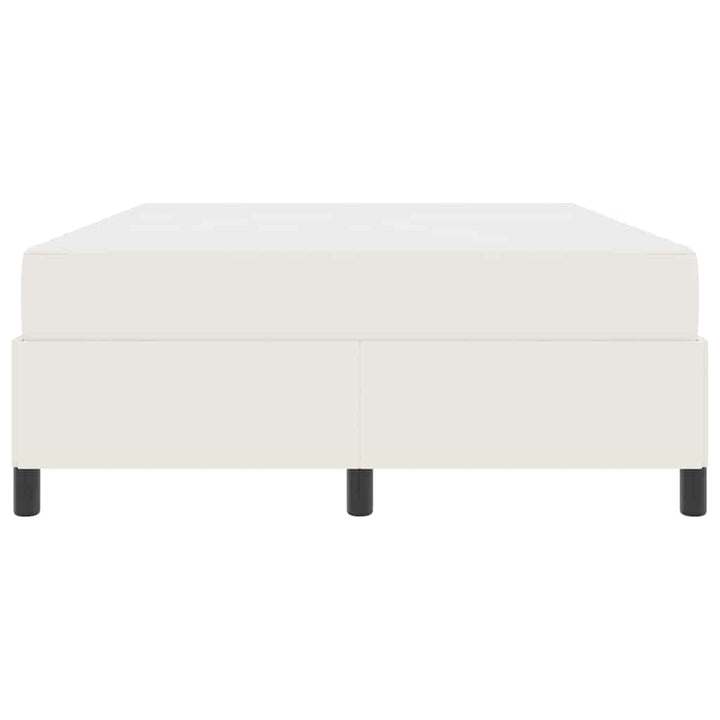Sengestel med madras Creme 140 x 200 cm Stof