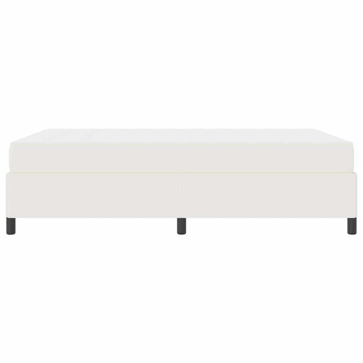 Sengestel med madras Creme 140 x 200 cm Stof