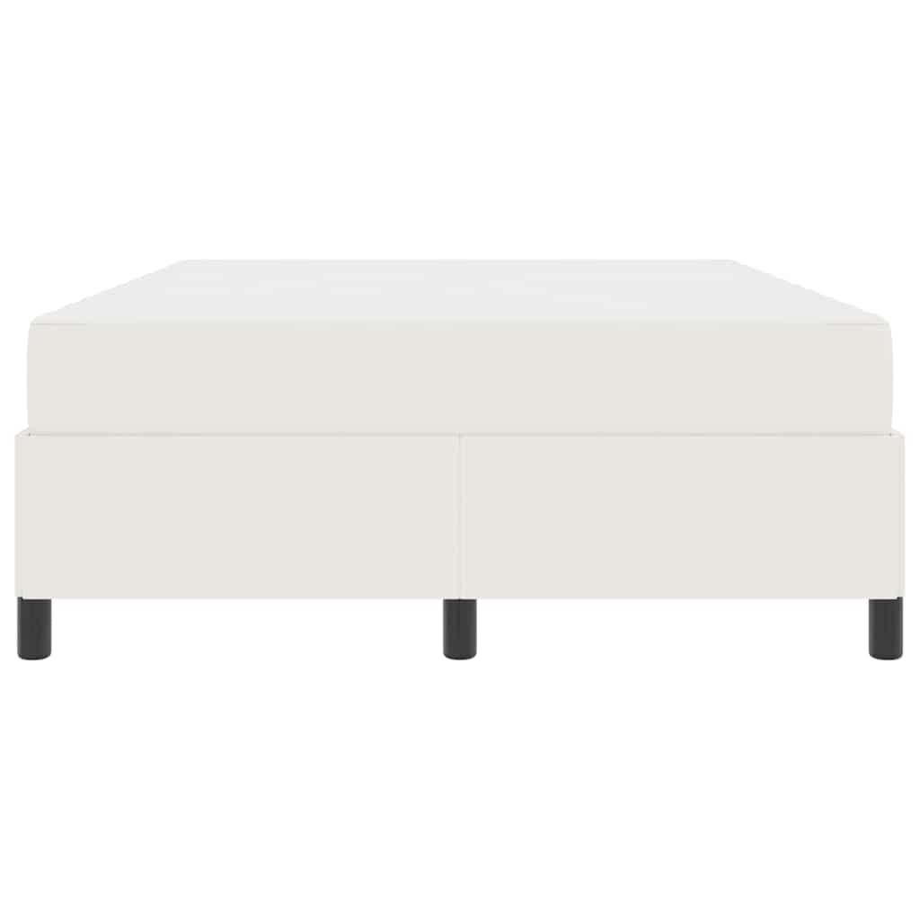 Sengestel med madras Creme 160 x 200 cm Stof