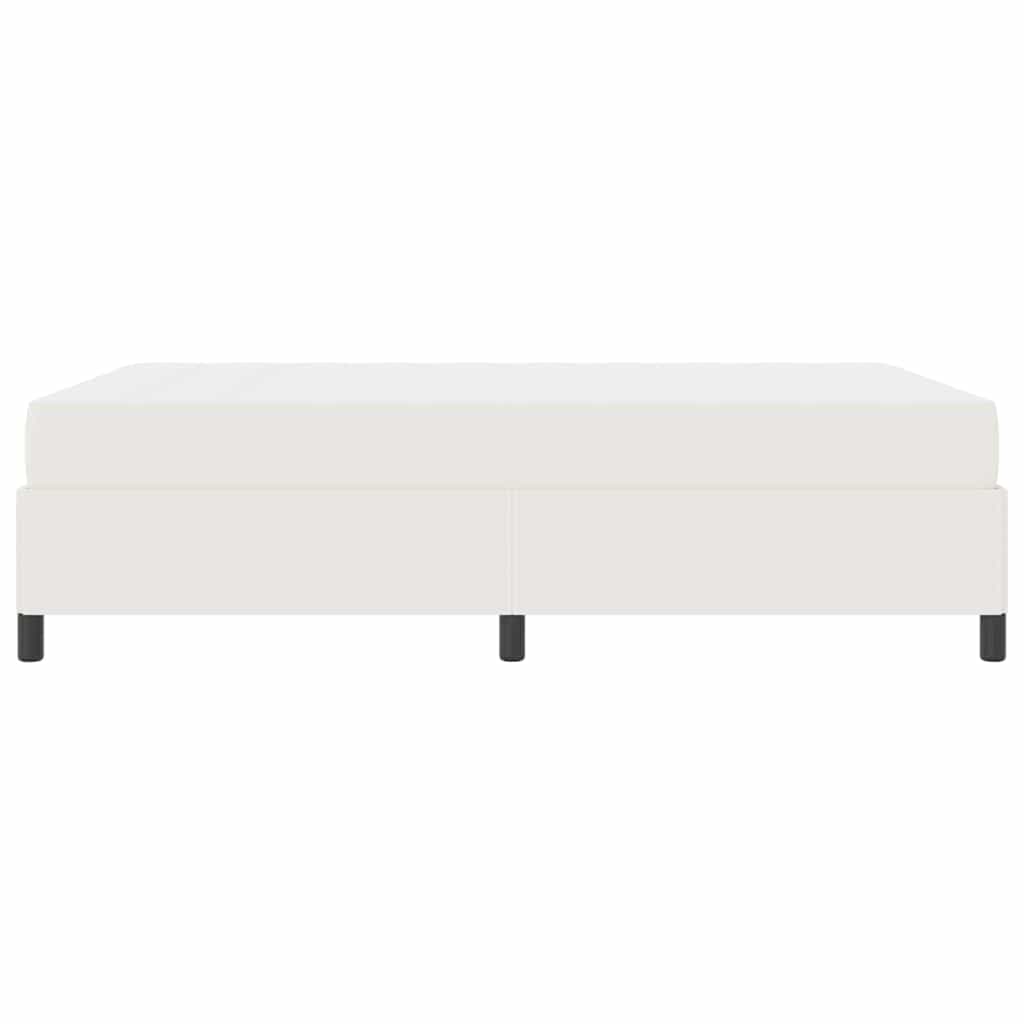 Sengestel med madras Creme 160 x 200 cm Stof