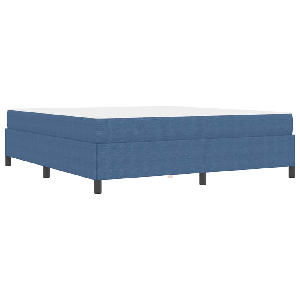 Sengestel med madras Blå 180 x 200 cm Stof