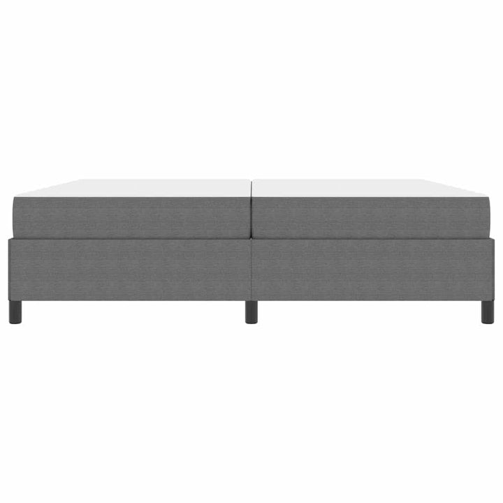 Sengestel med madras Lysegrå 200 x 200 cm Stof