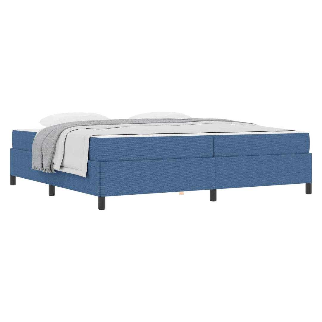 Sengestel med madras Blå 200 x 200 cm Stof