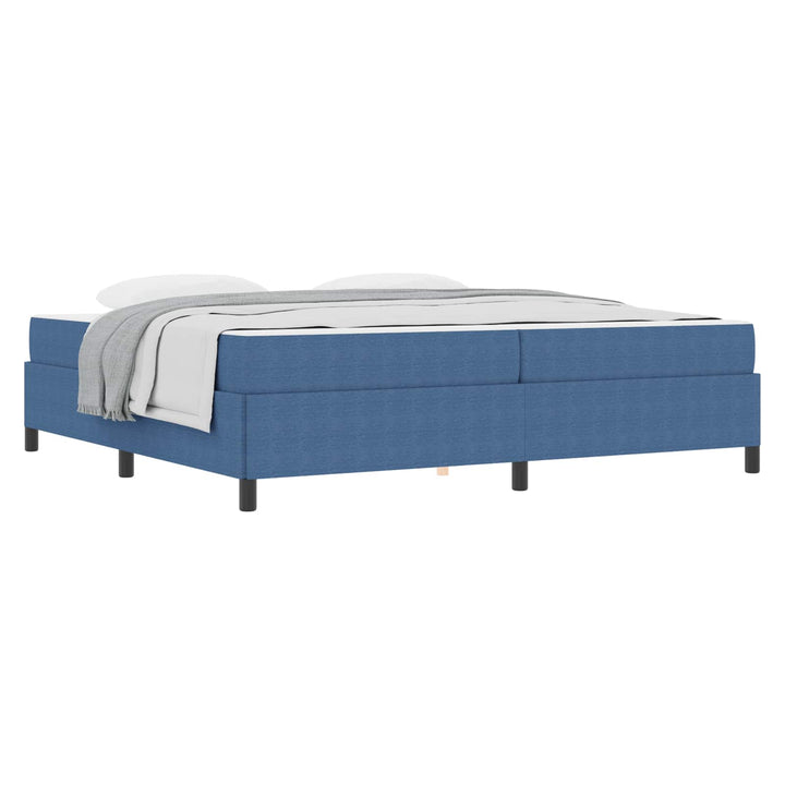 Sengestel med madras Blå 200 x 200 cm Stof