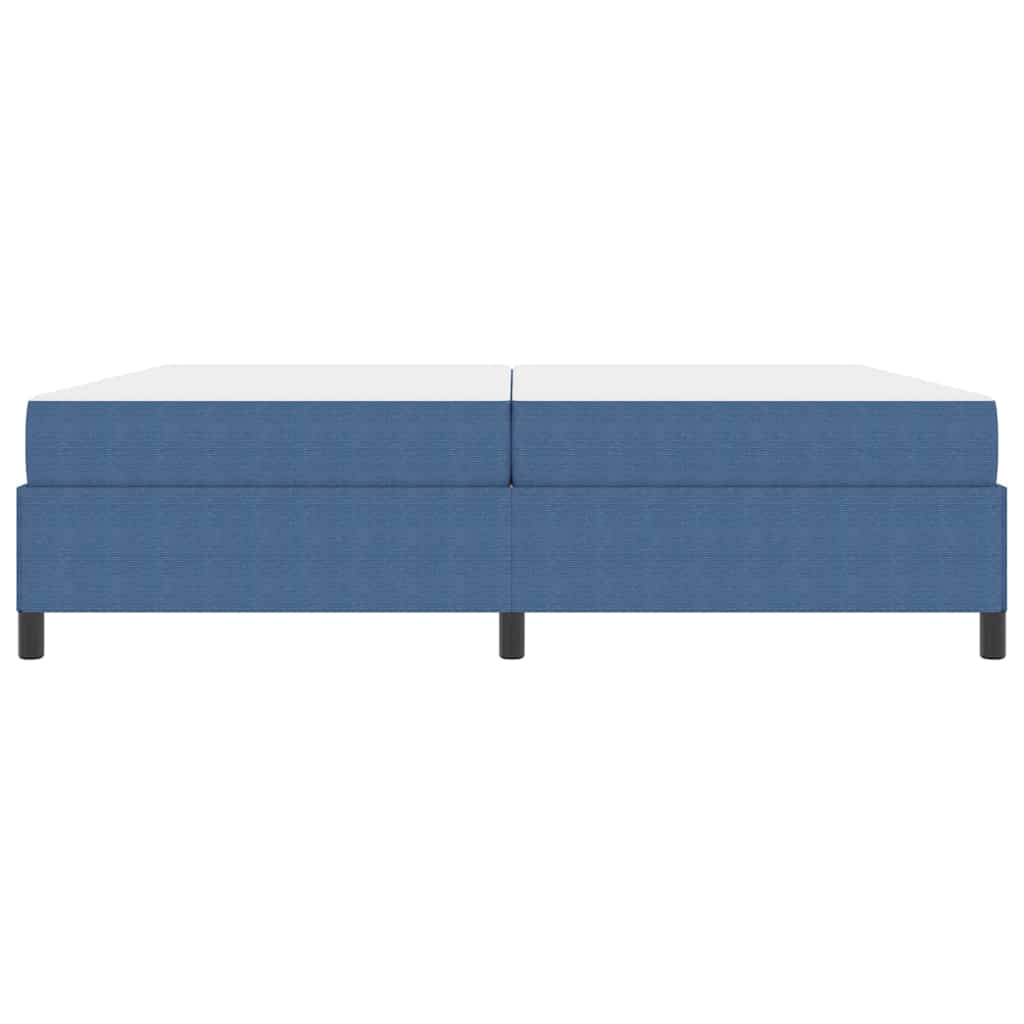 Sengestel med madras Blå 200 x 200 cm Stof