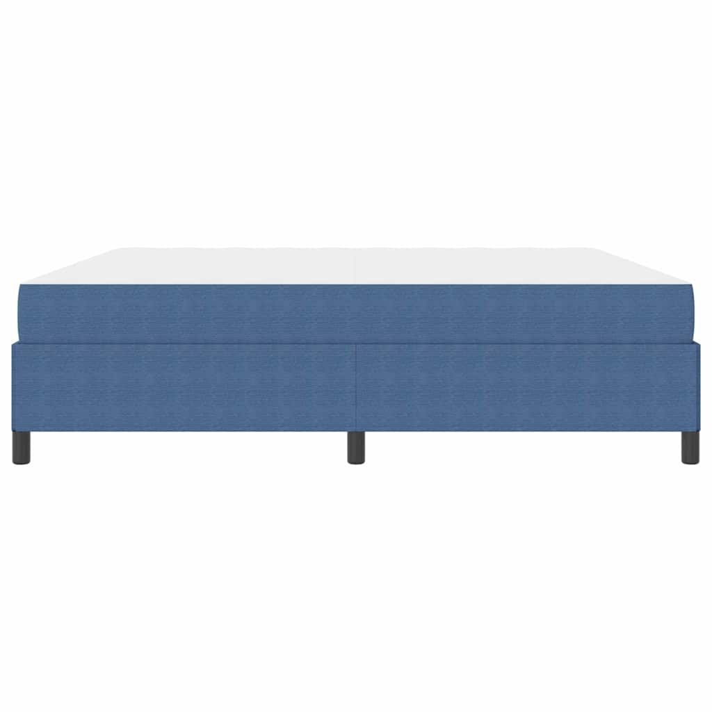 Sengestel med madras Blå 200 x 200 cm Stof