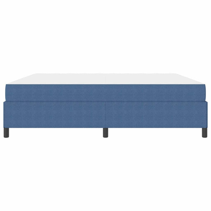 Sengestel med madras Blå 200 x 200 cm Stof