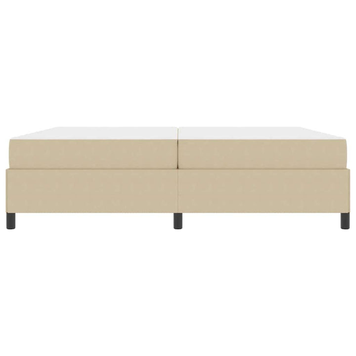 Sengestel med madras Lys Grøn Grå 200 x 200 cm Stof
