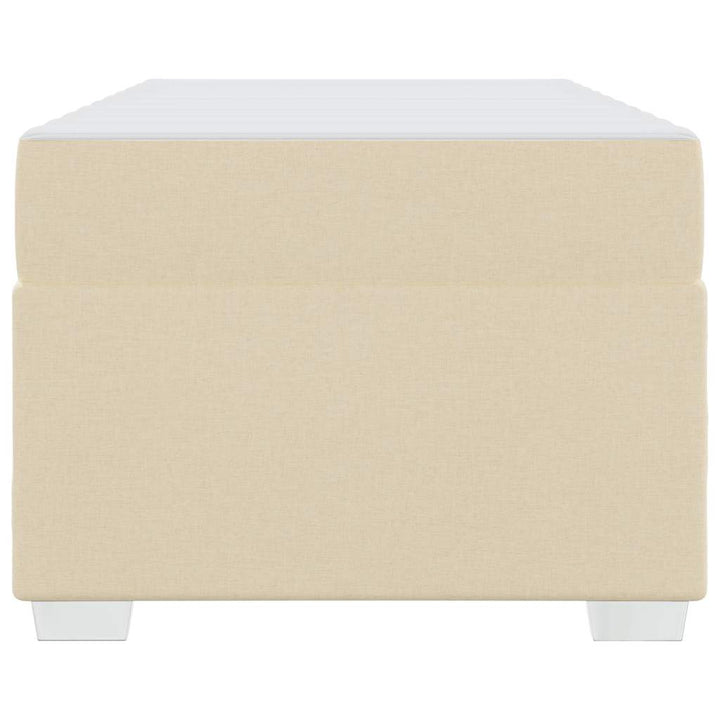 Sengestel med madras Creme 80 x 200 cm Stof