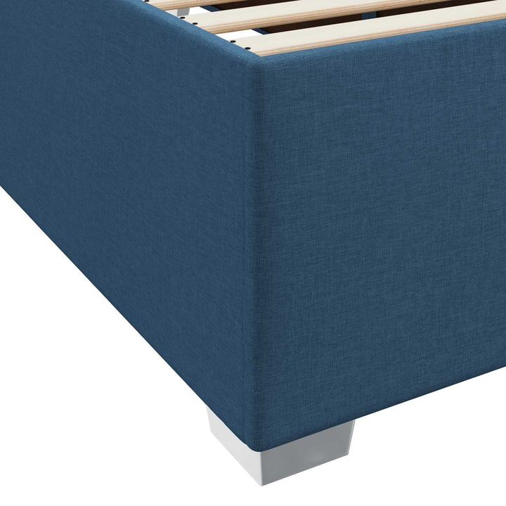 Sengestel med madras Blå 80 x 200 cm Stof