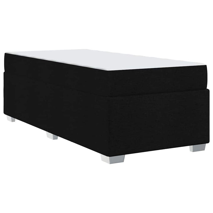 Sengestel med madras Sort 90 x 190 cm Stof