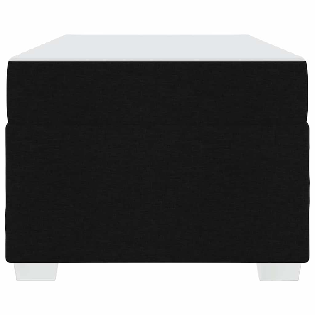 Sengestel med madras Sort 90 x 190 cm Stof
