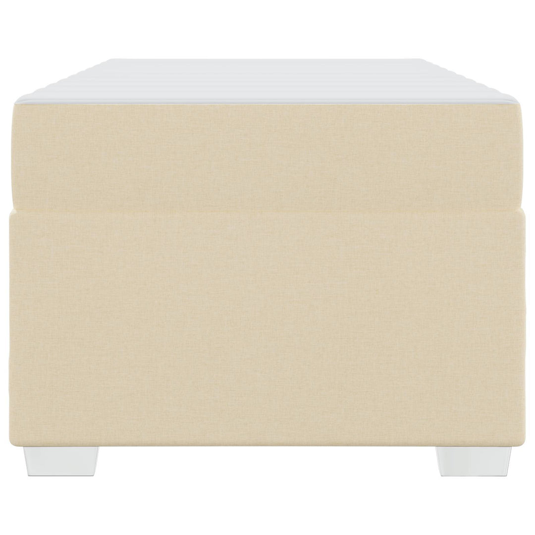Sengestel med madras Creme 90 x 190 cm Stof