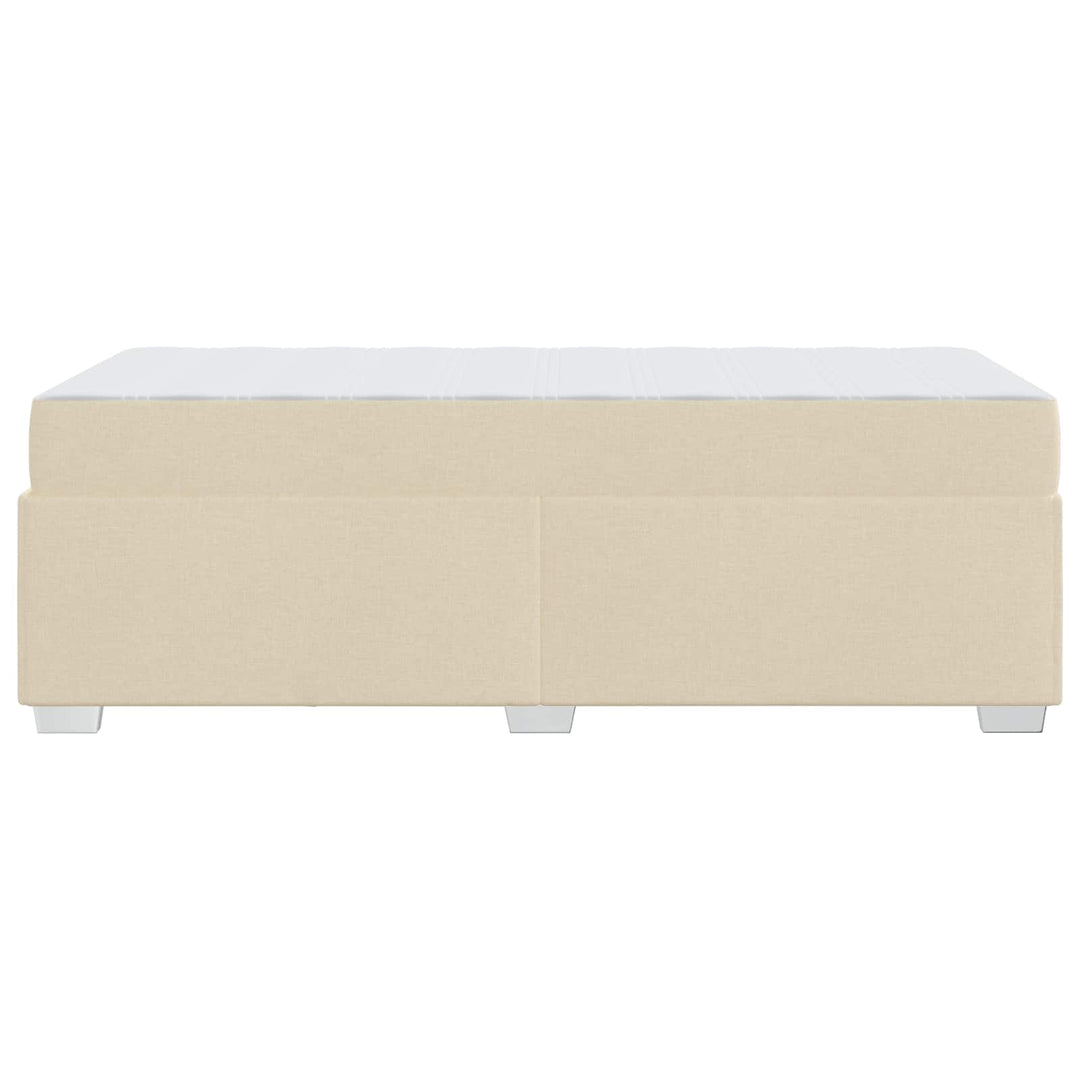 Sengestel med madras Creme 90 x 190 cm Stof