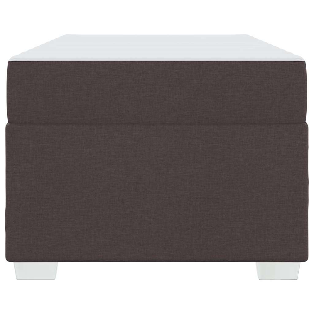 Sengestel med madras Mørk Brun 90 x 200 cm Stof
