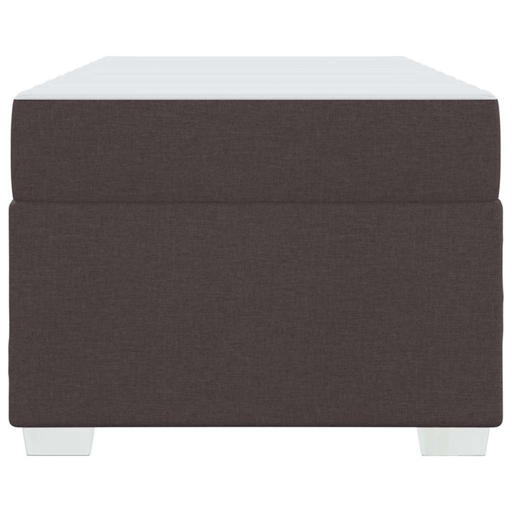 Sengestel med madras Mørk Brun 90 x 200 cm Stof