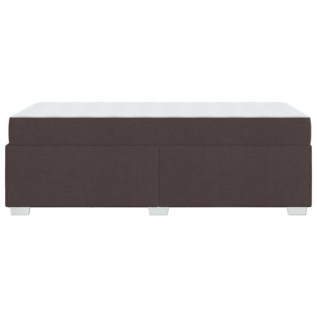 Sengestel med madras Mørk Brun 90 x 200 cm Stof