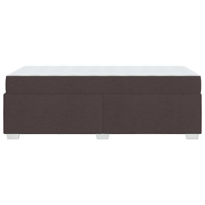 Sengestel med madras Mørk Brun 90 x 200 cm Stof