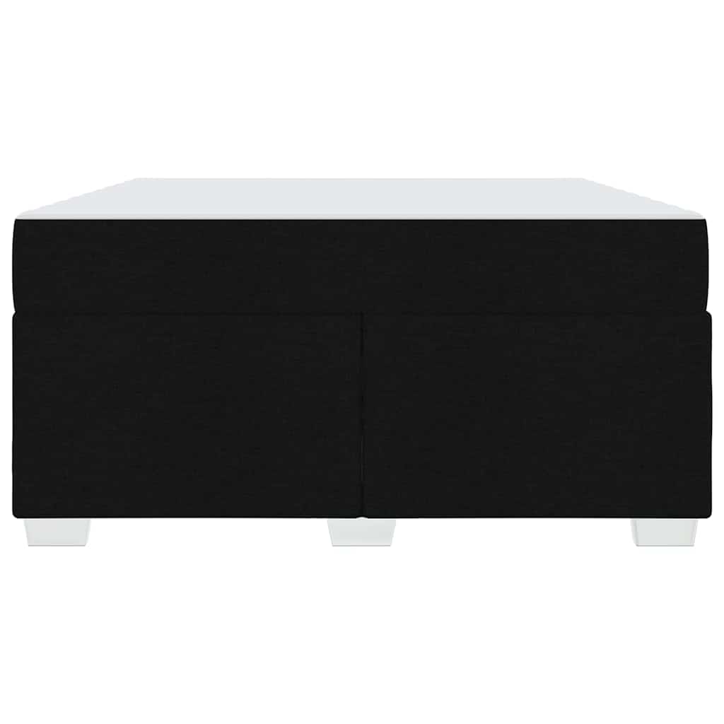 Sengestel med madras Sort 140 x 200 cm Stof