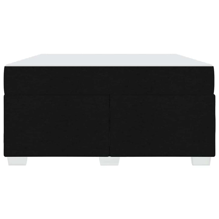 Sengestel med madras Sort 140 x 200 cm Stof