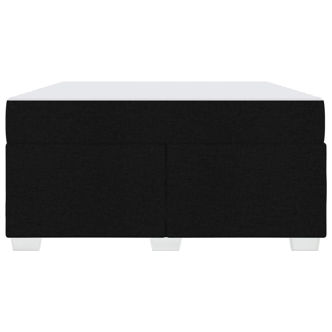 Sengestel med madras Sort 160 x 200 cm Stof