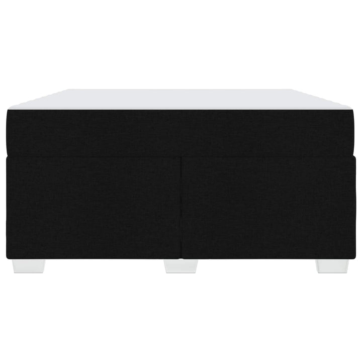 Sengestel med madras Sort 160 x 200 cm Stof
