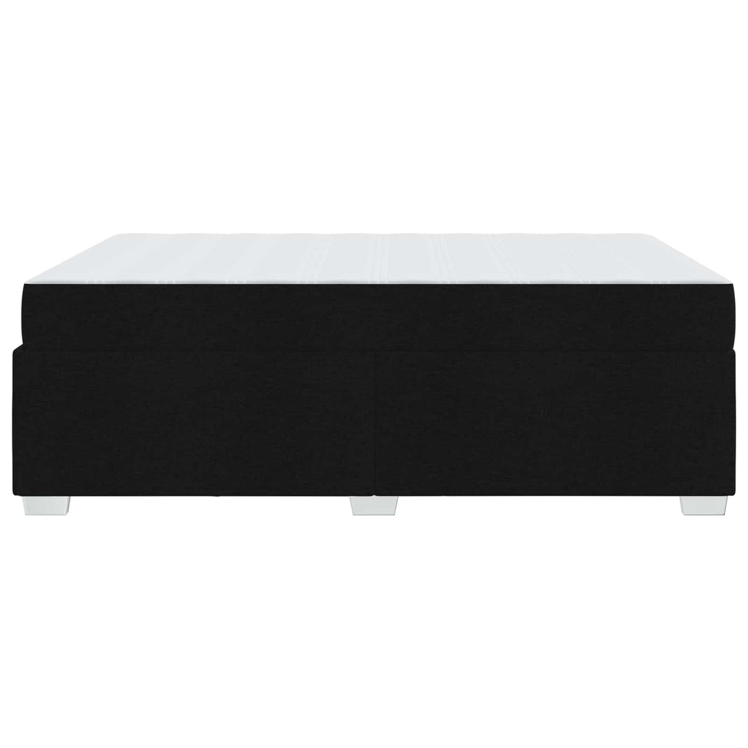 Sengestel med madras Sort 160 x 200 cm Stof