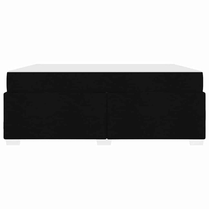 Sengestel med madras Sort 180 x 200 cm Stof