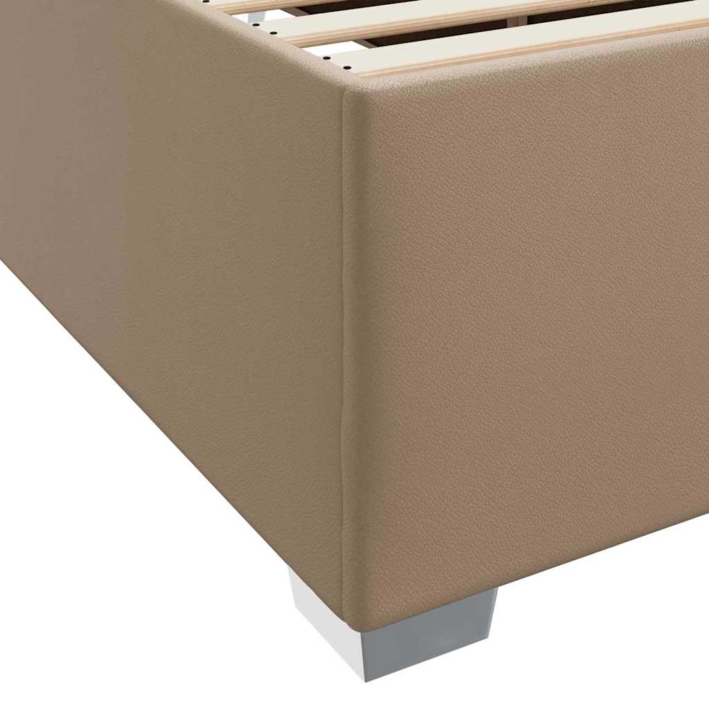 Sengestel med madras Cappuccino 80 x 200 cm Stof