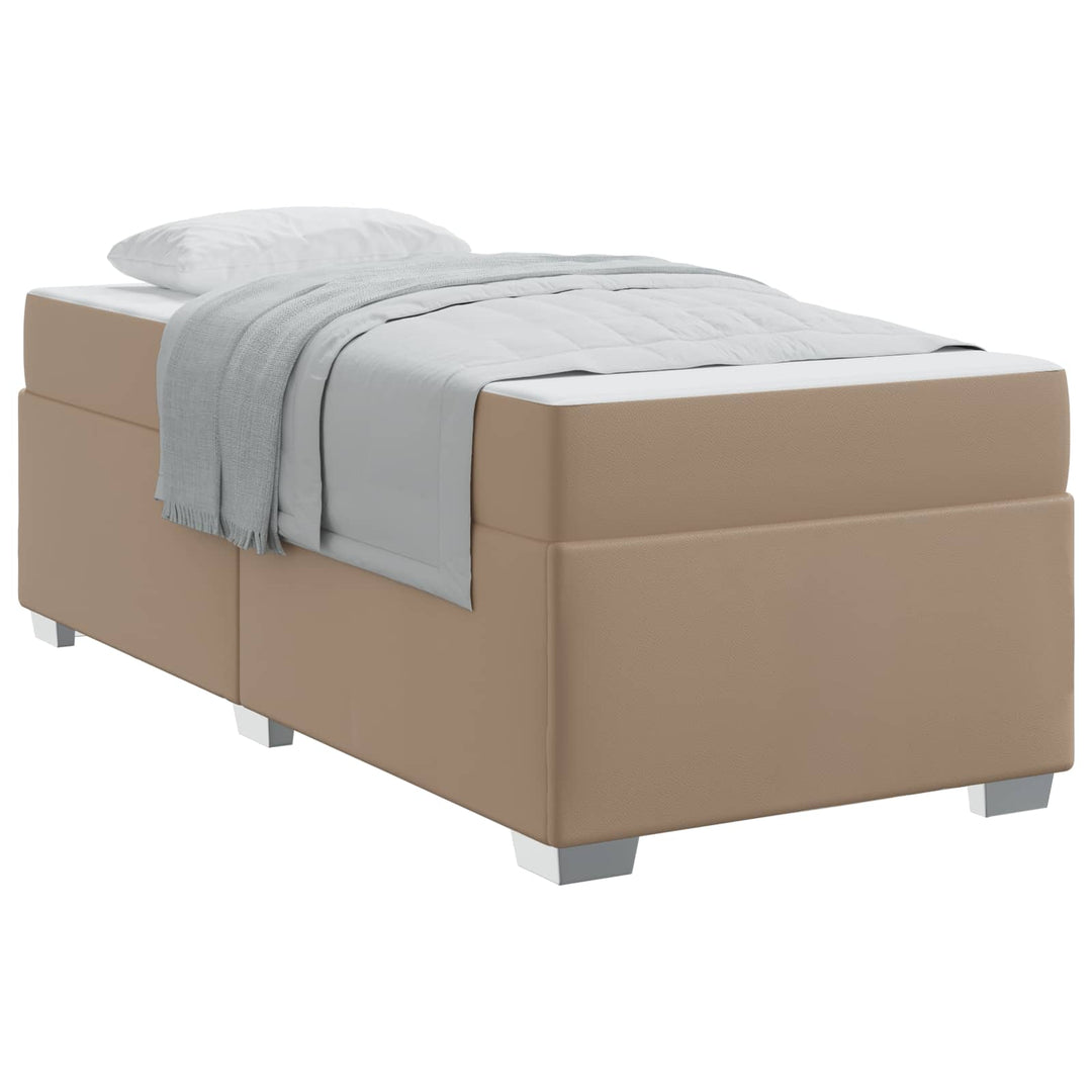 Sengestel med madras Cappuccino 80 x 200 cm Stof