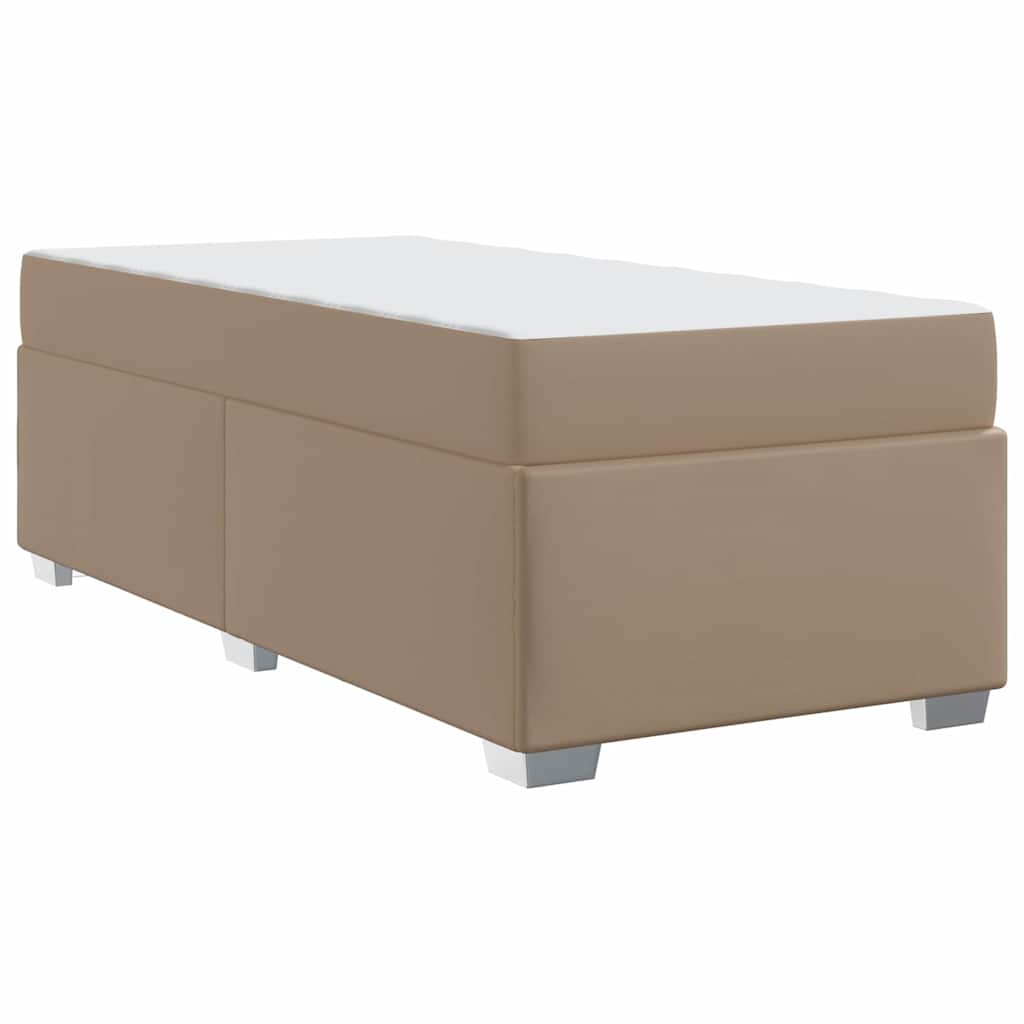 Sengestel med madras Cappuccino 80 x 200 cm Stof