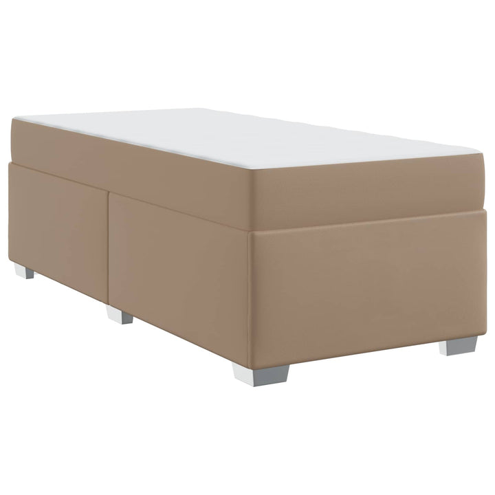Sengestel med madras Cappuccino 90 x 200 cm Stof